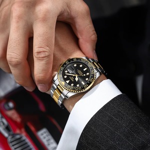 Drioshipping Montre-bracelet mécanique en acier inoxydable pour hommes Logo personnalisé Design décontracté Quartz Ronda 5mm Boîte de luxe Perfect Business - Product Image 6