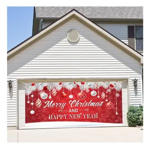 2023 Cheap Price Outdoor Hanging Holiday Festival Decoration Commerce Halloween Christmas Custom Garage Door Flag Banner