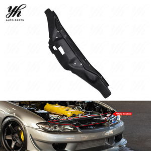 Panneau de refroidissement en fibre de carbone OEM noir pour <span class=keywords><strong>Nissan</strong></span> S14A Silvia Kouki 200SX 240SX 1997-1998, <span class=keywords><strong>Garage</strong></span> Defend - Product Image 4
