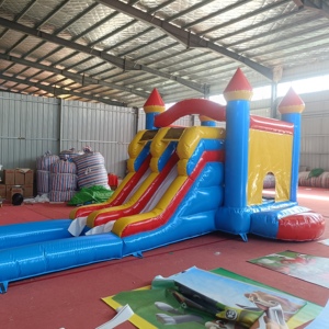 <span class=keywords><strong>2025</strong></span> Phong Cách Mới 4M * 8M 0.55Mm PVC Lâu Đài Bouncy Với Thanh Trượt Dài <span class=keywords><strong>Inflatable</strong></span> Nhảy Trò Chơi Bơm Hơi Nước Trượt Cho Trẻ Em - Product Image 3