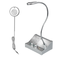 Prix d'usine pas cher Dual A Speaker Talk Through Glass Bank Window Intercom System Pagers