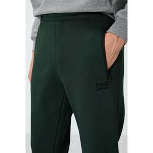 Pantalon de survêtement en molleton pour homme Cesar Pine Green, taille élastique, décontracté, respirant, style jogging - Product Image 2