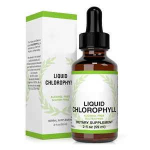 Natural Premium Detox Liquid Chlorophyll Drops Sodium Copper Chlorophyllin Supplement For Support Immunity Energy Boost