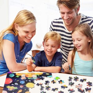 Pittura <span class=keywords><strong>di</strong></span> alta Qualità Luminoso Spazio <span class=keywords><strong>Di</strong></span> Puzzle, glow in The Dark 80 Pezzi <span class=keywords><strong>di</strong></span> Carta <span class=keywords><strong>Di</strong></span> Puzzle <span class=keywords><strong>di</strong></span> Puzzle Giocattoli Educativi Del Gioco <span class=keywords><strong>per</strong></span> I Bambini - Product Image 3