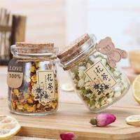 Thé aux herbes artisanal personnalisé, boutons de rose, fleurs de jasmin, plus, boîte cadeau pour la vente en gros, durée de conservation de 12 mois