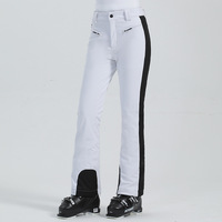 Nouveau pantalon de ski pour femme, coupe slim, coupe-vent, imperméable, épais, chaud, élastique, en spandex/nylon, isolation synthétique