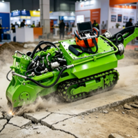 Robot de dragage automoteur sans pilote avec module agitateur pour le traitement des boues épaisses dans les bassins d'épuration