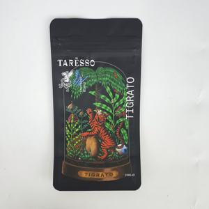 Papel de aluminio de alta calidad personalizado Stand up Coffee Bean Bag Snack Food Vertical Flat Bottom Zipper Bag - Product Image 5