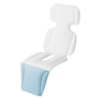 Coussin de siège ventilé pour bébé Anjuny, rechargeable par USB, 3 vitesses, pliable, doublure de siège de poussette, ventilateur silencieux, fibre de carbone