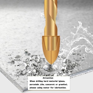 Vàng Sơn Tam Giác Tip Đầu Thủy Tinh Gạch Gốm Sứ 6Mm Nhanh Chóng Thay Đổi Tốc Độ Cao Hex <span class=keywords><strong>Shank</strong></span> Khoan Bit Cho Đá Cẩm Thạch - Product Image 4