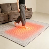 Tapis chauffant électrique d'intérieur, tapis chauffant imperméable à température réglable pour usage domestique
