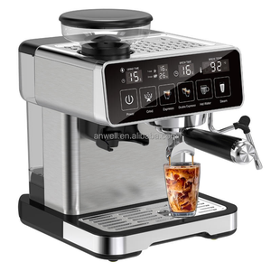 ANWELL Factory Price 20 bar Espresso Maker Smart <strong>Coffee</strong> Makers Espresso <strong>Coffee</strong> <strong>Machine</strong> With Automatic Powder <strong>Pressing</strong> Function - Product Image 2
