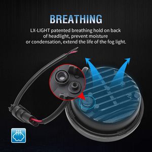 OVOVS luces antiniebla LED de 4,5 pulgadas luz auxiliar para Har-ley Davi-dson Electra Street Glide Heritage Softail Classic Road King - Product Image 6