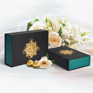 맞춤형 럭셔리 소형 결혼식 호의 상자 왕실 결혼식 초대장 사탕 초콜릿 선물 상자 포장 입찰 상자 결혼식 - Product Image 2