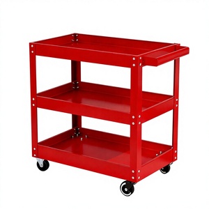Chariot à outils d'atelier de réparation automobile personnalisé, multifonctionnel, design à trois niveaux, modèle DZ-SC-003, capacité de charge de 200 kg - Product Image 1