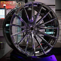 Jantes de voiture de course en alliage forgé 17 18 19 20 21 22 pouces 5x114.3 5x120 Jantes chromées concaves profondes pour BMW Audi Benz