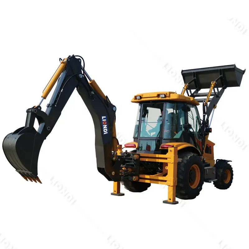 Engine large mini retroexcavadora farm tractor backhoe excavator loader 4x4 backhoe excavator