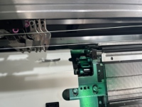 Machine à tricoter plate informatisée de qualité industrielle de 52 pouces avec densité de point variable pour col côtelé à motifs