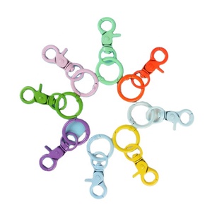 Dễ Thương Tự Làm Phụ Kiện Kim Loại Mùa Xuân Vòng Móc Chìa Khóa Kẹo Màu Sắc Con Chó Chuỗi Vòng Chìa Khóa Túi Mặt Dây Chuyền Đầy Màu Sắc Sơn Phong Cách Hợp Kim - Product Image 1