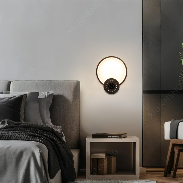 Creative Magnetic Portable Rechargeable for Indoor Outdoor Luxury Ambient Decor for Hotel Stair Corridor Bedroom LED Wall Lamp