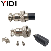 GX12 Aviator Aviation Circulaire Push-Pull Connecteur 12mm Mâle Femelle LC Câble Fil 2 3 4 5 6 Pin Air Mating Docking Plug Socket