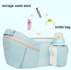 Portabebés de 100% algodón <span class=keywords><strong>para</strong></span> recién nacidos, portabebés ergonómico con asiento de cadera, multiposición, transporte delantero y trasero <span class=keywords><strong>para</strong></span> recién nacidos - Product Image 4