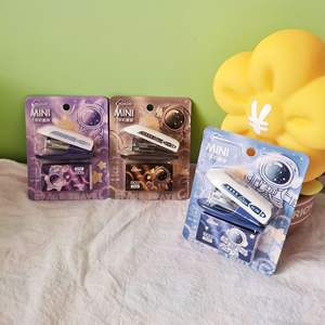 Dibujos animados Oficina Escuela Papelería Encuadernación portátil Máquina de plástico Manual Power Mini <span class=keywords><strong>Grapadora</strong></span> para niños Niñas - Product Image 5