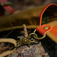 Sacs de rangement en cuir de vache Wilderness Double-Axe pour le camping en plein air et l'escalade en randonnée, accessoire 46 cm/56 cm