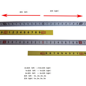 Стальная самоклеящаяся измерительная лента только стальная линейная лента 1 м-100 м металлическая плоская линейка левосторонняя правая мягкая линейка для чтения - Product Image 1