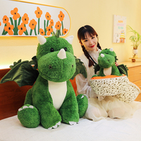 Vente en gros Ensemble de jouets en peluche Œuf de dinosaure debout mignon Remplissage en coton doux unisexe en PP, peluche longue et super douce Cadeau d'anniversaire pour enfants