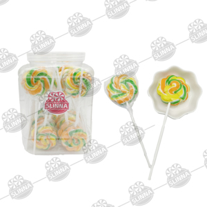 Sucettes dures personnalisées en forme de trèfle, enrobées de fruits, couleurs mélangées, sachet de bonbons, cadeau de fête pour enfants, bonbons halal - Product Image 1