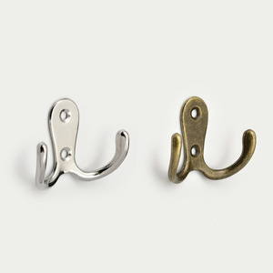 Crochets muraux en alliage de zinc, argent bronze, crochet simple pour armoire, penderie, manteau, cuisine, salle de bain, porte - Product Image 1