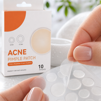 Patchs Hydrocolloïdes Ronds Invisibles et Imperméables pour l'Acné et les Boutons, 8mm et 12mm, pour Soins de la Peau, Provenant de Fournisseurs en Gros