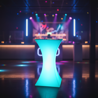 Table de bar LED moderne à 16 couleurs, étanche IP65, pour hôtel et salle de sport, utilisation intérieure/extérieure, éclairage de boîte de nuit, fête de cocktail