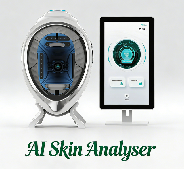 Professional AI Facial Analyzer Aesthetic Clinic Skin Diagnostics Machine WiFi Touch Screen Skin Health Scanner Beauty Solutions
