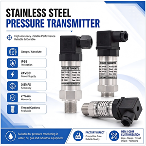 Sensor Industrial de Acero Inoxidable de 0.5%FS 4-20mA RS485 para Sistemas - Product Image 3
