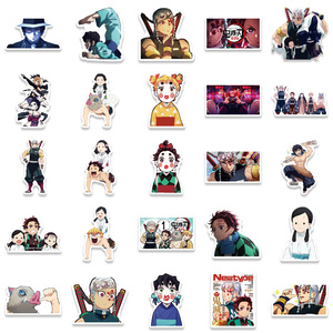 50PCS Cartoon <span class=keywords><strong>Anime</strong></span> Flower Street Aufkleber Personal isierte Dekoration Gepäck Notebook Gitarre Wasserdichte abnehmbare Aufkleber - Product Image 3