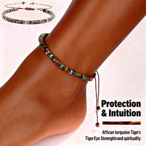7 Chakras <b>Beaded</b> <b>Bracelet</b> Amethyst Lapis Lazuli Aquamarine Aventurine Citrine Tigers Eye Carnelian Unisex Bohemia Style - Product Image 3