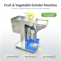 Machine à broyer les piments commerciale en acier inoxydable 2,2 kW 300-500 kg/h pour la fabrication de pâte de fruits, légumes et poivrons