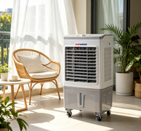 Ventilateur rafraîchisseur d'air portable avec purificateur d'air, faible bruit, économie d'énergie, minuterie 3 vitesses - Flux d'air puissant pour utilisation en voiture et en garage