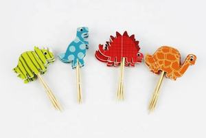 Décorations pour réception-cadeau pour bébé, dessin animé, fournitures de décoration de gâteaux, décorations pour enfants, Toppers de Cupcake et dinosaure, 30/24 pièces - Product Image 5