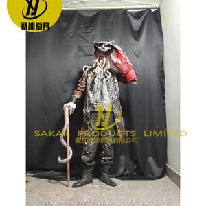 Disfraces de Halloween personalizados calavera y huesos hecho a mano Predator disfraz Cosplay dibujos animados tamaño real Alie Ns traje para adultos - Product Image 5