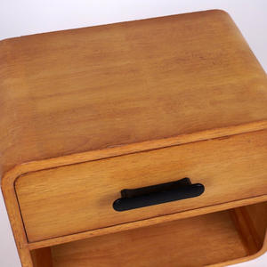 กล่องเก็บของบนโต๊ะทำงานไม้เบนท์วูดสไตล์วินเทจ พร้อมลิ้นชัก 1 ช่อง และชั้นวางแบบเปิด  ตู้จัดระเบียบโต๊ะทำงานอเนกประสงค์ทำจากไม้ธรรมชาติ - Product Image 4