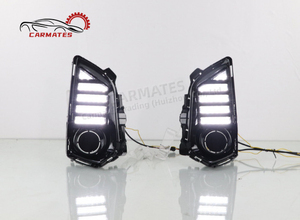 สินค้าขายดีของ CARMATES ปี 2024 ไฟ LED DRL สำหรับวิ่งกลางวัน ไฟตัดหมอก ไฟเลี้ยว สำหรับรถยนต์โตโยต้า ยาริส แอททิฟ วีออส ปี 2022 <span class=keywords><strong>2023</strong></span> - Product Image 3