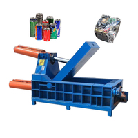 Presse à balles horizontale en aluminium 160T pour canettes, compacteur de métaux, presse à ferraille pour le fer