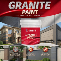 Peinture à effet granit texturé, revêtement mural en pierre de marbre, peinture liquide à effet pierre de granit