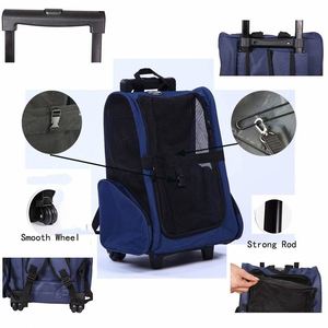 Havayolu onaylı seyahat yürüyüş 4-In-1 Pet tekerlekler ile seyahat sırt çantası köpek taşıyıcı - Product Image 6