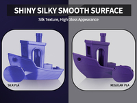 Filamen PLA Sutra Anti Kusut Terbaik, Grosir Pabrik, 1.75mm 1KG 200-220 Temp, Filamen Printer 3D 1kg Vacuum Forming