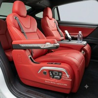 Sièges arrière de luxe pour Tesla Model X, sièges de capitaine aérodynamiques, fauteuil exécutif rouge, angle réglable, mise à niveau VIP, intérieur 6 places
