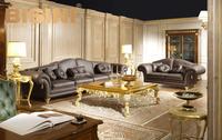 Ensemble canapé et fauteuil, Style Baroque, de luxe, design Empire, pour Villa, salon
